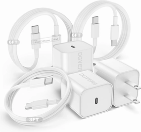 Fast Charger for iPhone 16 15 Charger Fast Charging 3Pack, 3 6 6ft USBC to USBC Cable Cord &20W Type C Block for iPhone 16 Pro Max/16 Pro/15 Pro Max/15 Pro/16 Plus/15 Plus/iPad Pro/Air/Mini