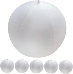 FAVOMOTO 6pcs Inflatable Beach Balls Funny Portable Globes for Summer Party Decorations PVC Balloons for Weddings Photo Backdrops and Pool Fun
