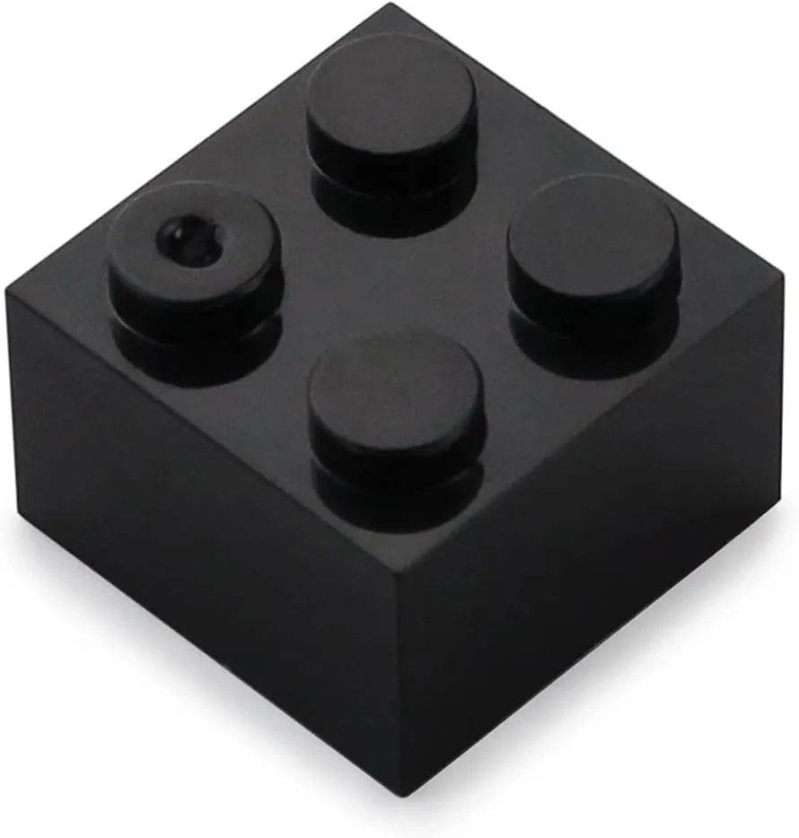Feleph 2x2 Bricks Black 400 Pieces Parts Classic Building Creative Play Blocks Set Toy Classic Accessories Creative Play Compatible with 3003 Major Brick Brands Building Blocks Toy
