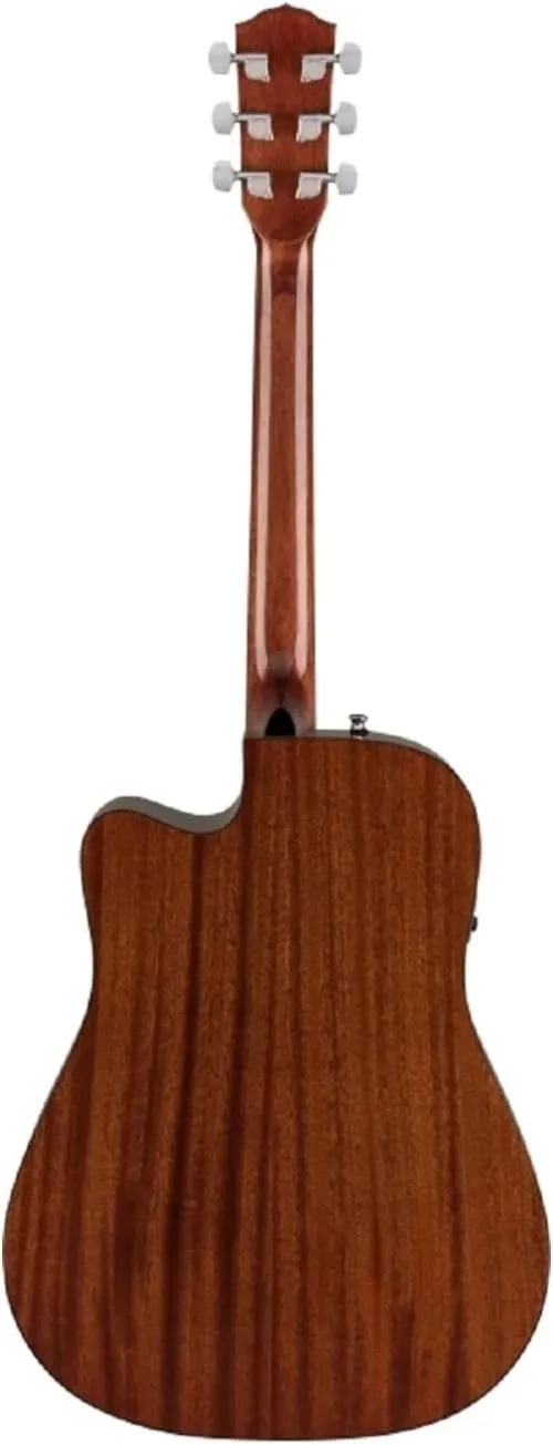 Fender CD-60SCE Dreadnought Cutaway Acoustic Electric Guitar, with 2-Year Warranty, Fishman Pickup and Preamp System, Natural