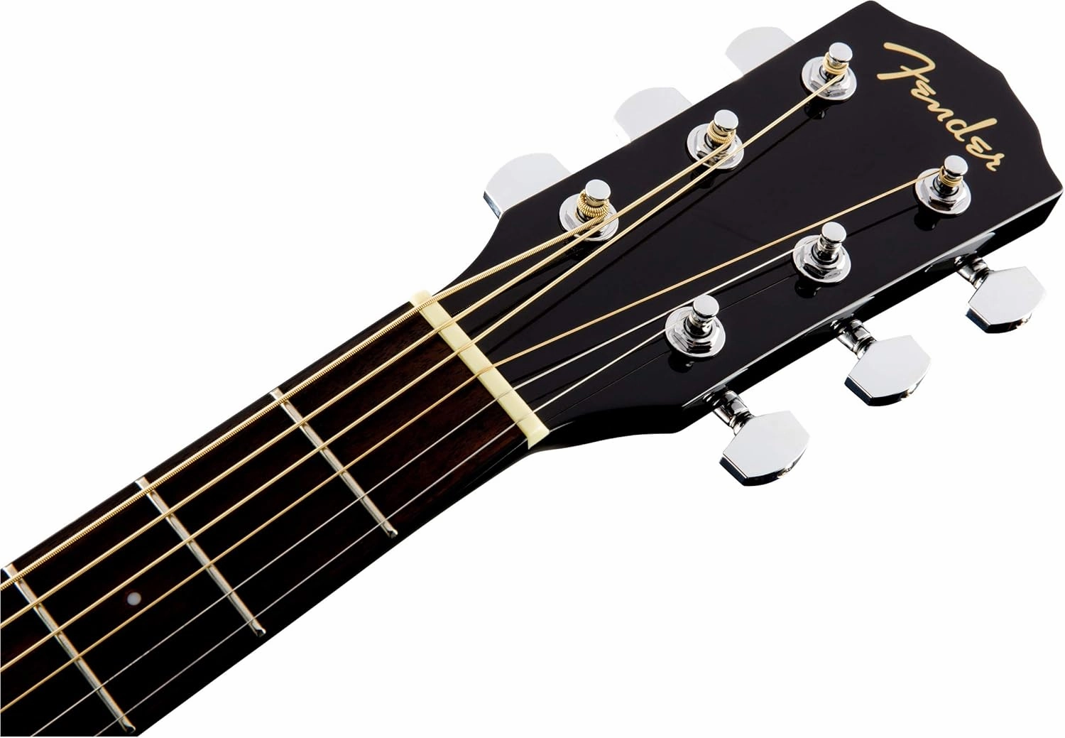 Fender CD-60SCE Solid Top Dreadnought Acoustic-Electric Guitar - Black Bundle with Hard Case, Instrument Cable, Tuner, Strap, Strings, Picks and Austin Bazaar Instructional DVD