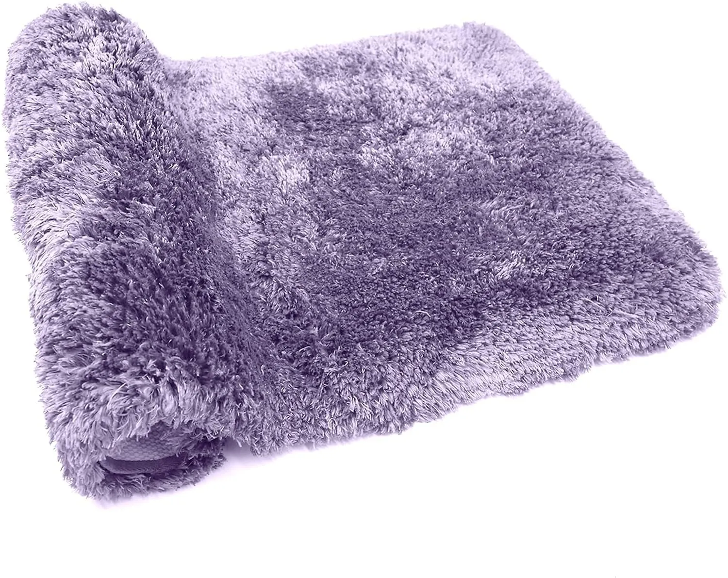 FIFU Bathroom Rugs 17" W x 24" L, Bath Mat for Bathroom, Bedroom, Laundry Room & Kitchen, Non-Slip Rubber Latex Backing, Extra Soft and Absorbent Microfiber Carpet, Machine Washable Rug, Lavender