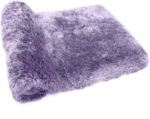 FIFU Bathroom Rugs 17" W x 24" L, Bath Mat for Bathroom, Bedroom, Laundry Room & Kitchen, Non-Slip Rubber Latex Backing, Extra Soft and Absorbent Microfiber Carpet, Machine Washable Rug, Lavender