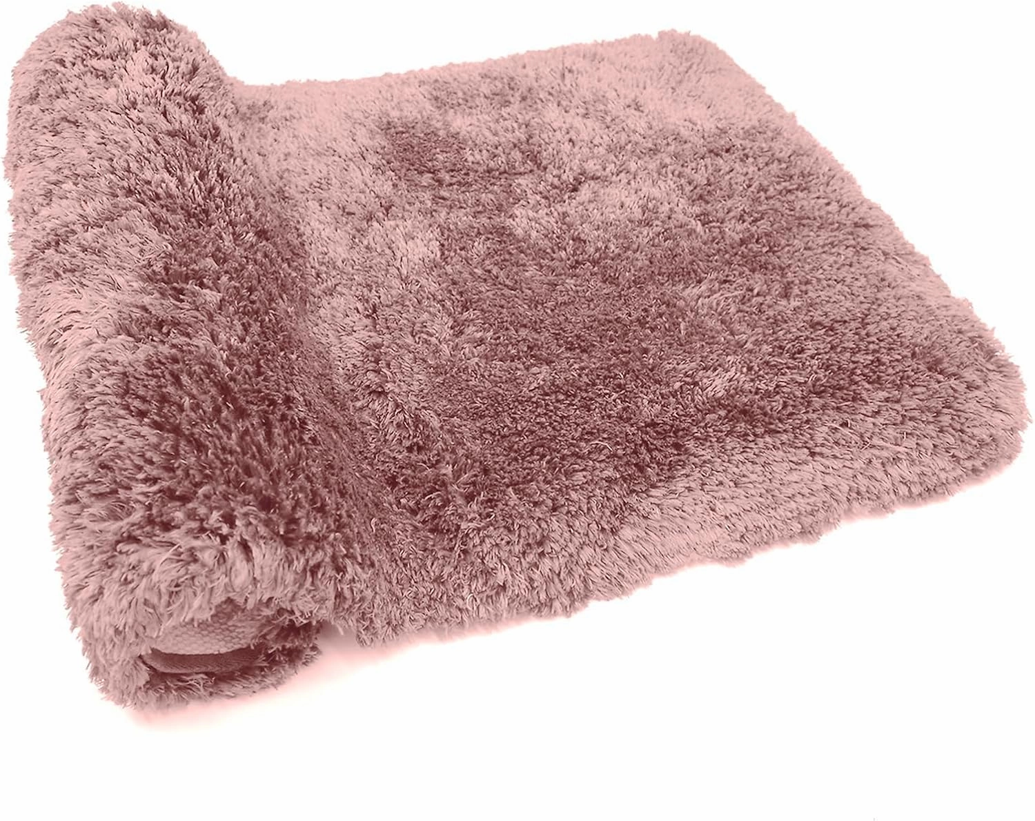 FIFU Bathroom Rugs 17" W x 24" L, Bath Mat for Bathroom, Bedroom, Laundry Room & Kitchen, Non-Slip Rubber Latex Backing, Extra Soft and Absorbent Microfiber Carpet, Machine Washable Rug, Pink