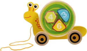 Fine Polished Wooden Pull Rope Car Pull Toy for Toddlers Smooth Surface