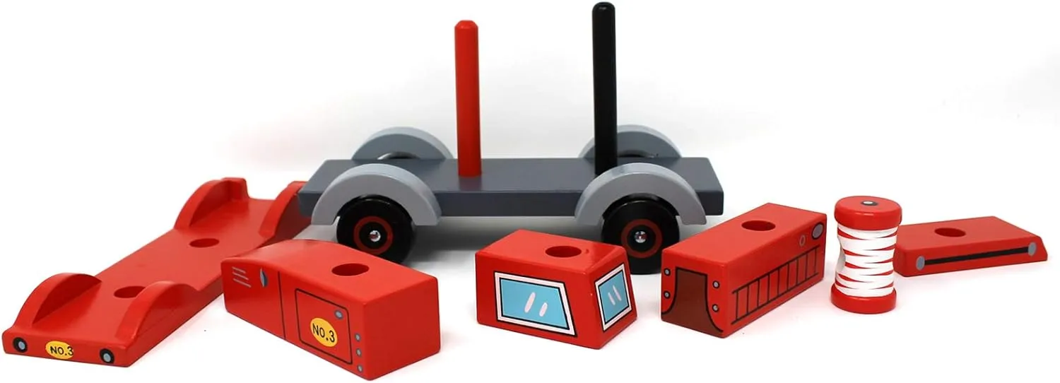 Firetruck Stack & Play Puzzle Toy
