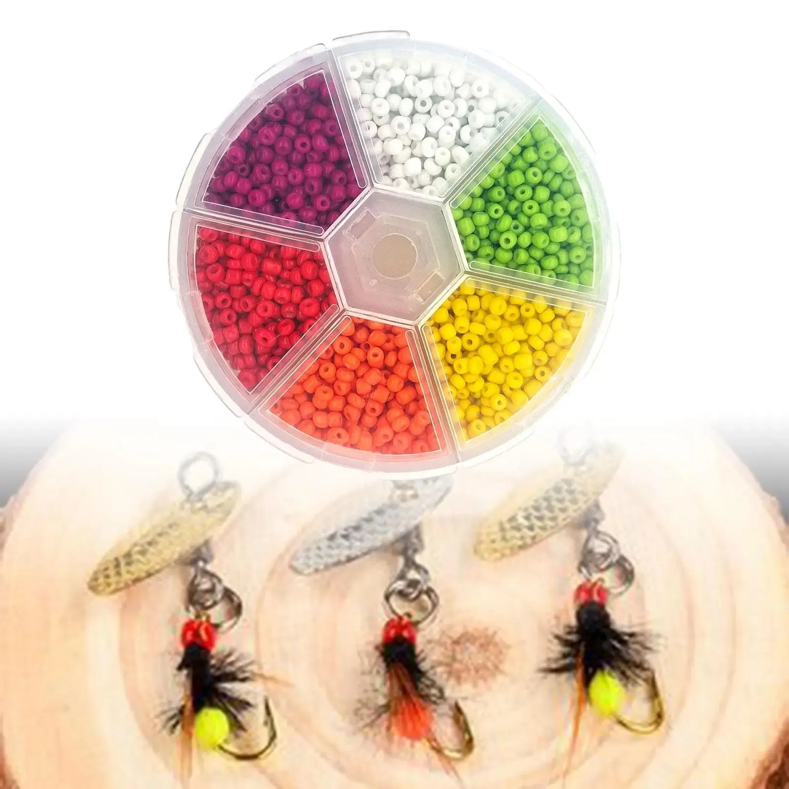 Fly Tying Beads Tungsten Slotted Beads Fishing Tool Accessories Materials 2mm 3mm Jig Hook Ball Multicolour Portable for Angler