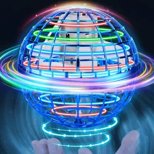 Flying Orb Ball Hand Controlled Boomerang Ball Soaring Flying Spinner Mini Drone Cool Toys Birthday Gift Ideas for 6 7 8 9 10  Year Old Boys Girls Teens Indoor Outdoor Hover Flying Ball Toy