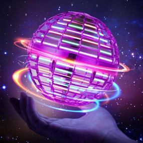 Flying Orb Ball Hover Ball: 2024 Cool Toys Boys Girls Gifts Floating Boomerang Balls Flying Spinner Mini Drone Fly Birthday Gift Ideas for Teens 6 7 8 9 10 11 12 Year Old Boy Girl(Purple)