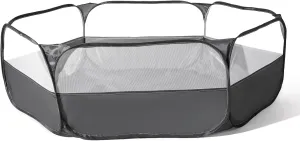 Foldable Ball Pit for Toddlers, Large Pop Up Ball Pits Kids Play Tent Crawl Playpen Ball Pool Playhouse Playpen with Storage Bag, for Boys Girls Dogs Cats Ferrets Indoor Outdoor, Dark Gray