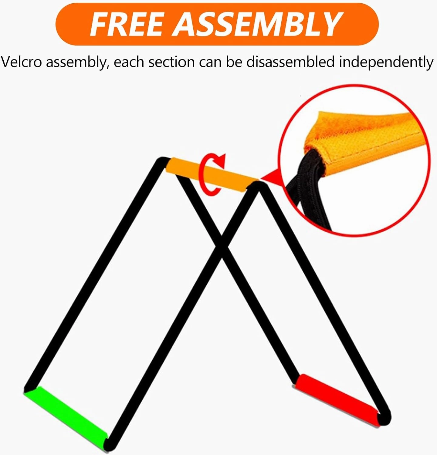Footwork Ladder, Soccer Equipment for Training, Agility Ladder Speed Training Equipment, Foldable Instant Set-up, for Kids Athletes Indoor Outdoor Sports(20 Grids)