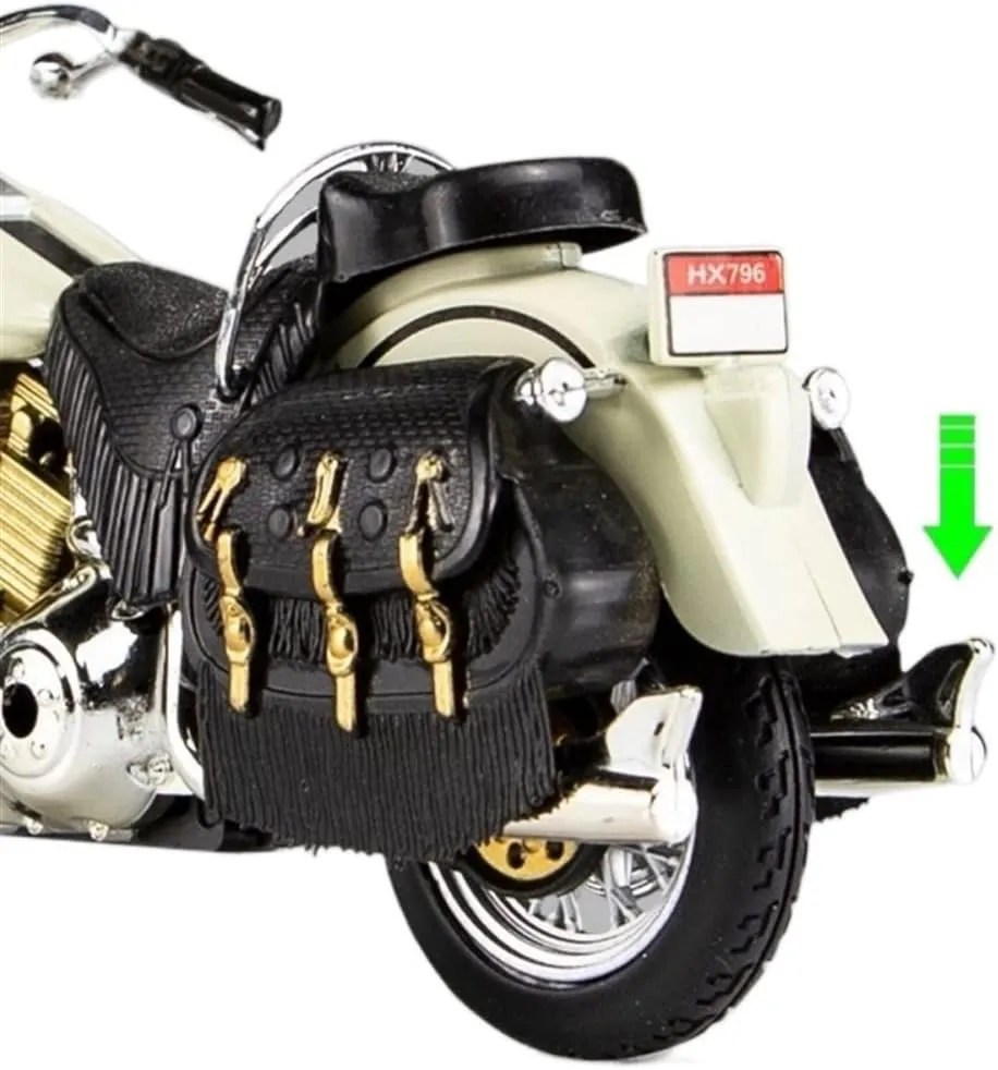 for Harley 1:12 Scale Alloy Motorcycle Figurines Die Cast Kids Toy SportBike Racing Model Replica Car Collectible Boy Gift (Color : Yellow)