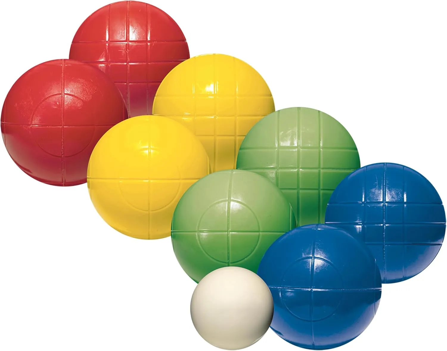Franklin Sports Bocce Sets - Backyard   Beach Bocce Ball Sets - (8) Outdoor Balls   (1) Pallino - Adult   Family Bocce Sets