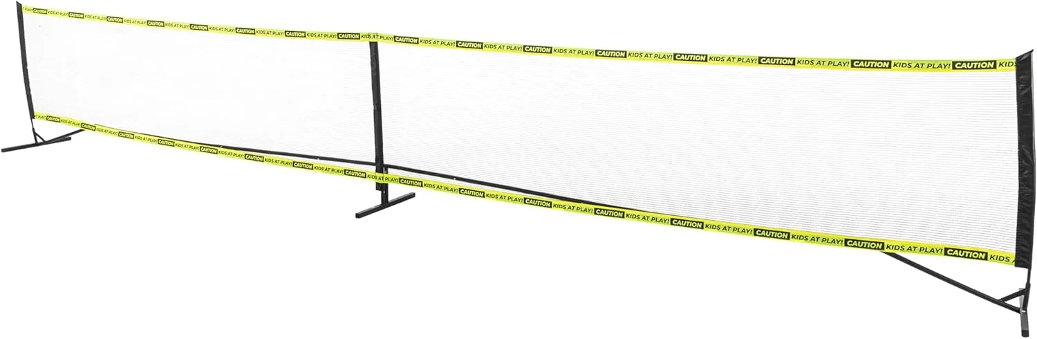 Franklin Sports Kids Driveway Barrier Net - Visual Safety Fence - Outdoor Guard Barrier for Street, Pool   More - Protects up to 20 Feet - Easy Assembly