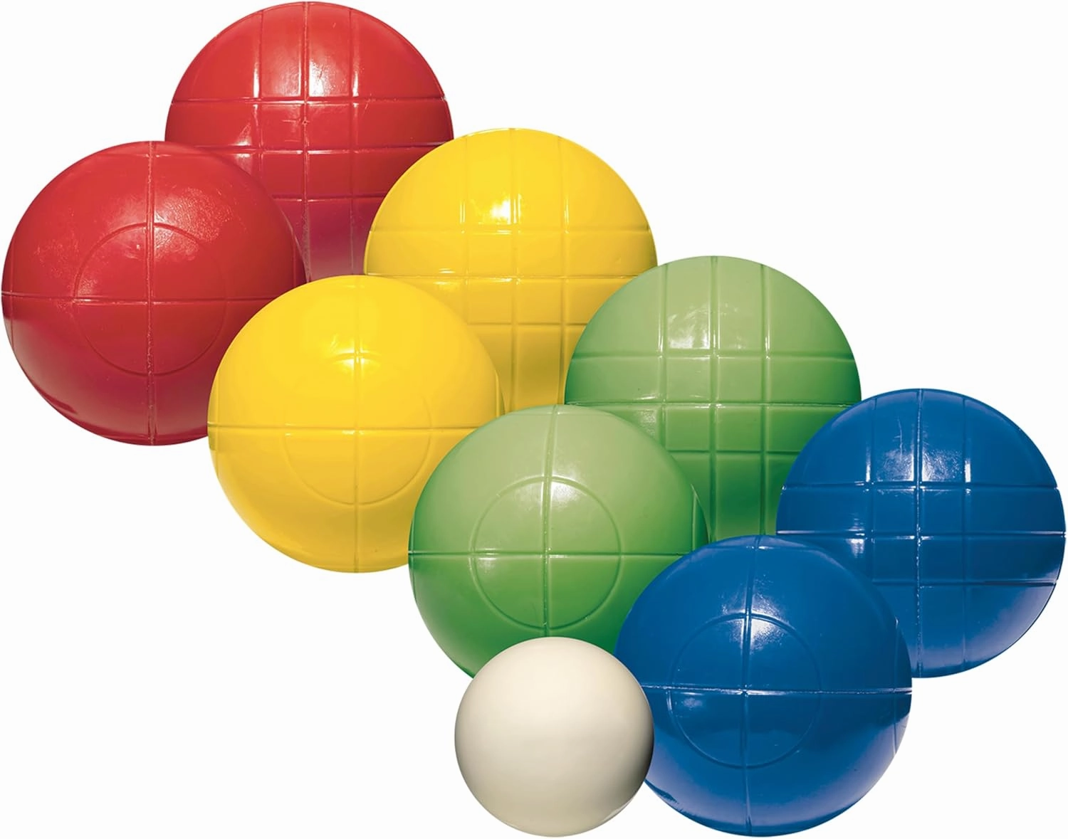 Franklin Sports Bocce Sets - Backyard   Beach Bocce Ball Sets - (8) Outdoor Balls   (1) Pallino - Adult   Family Bocce Sets