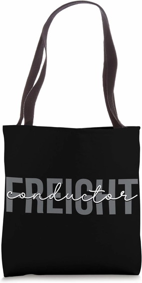 Freight Conductor Train Tote Bag