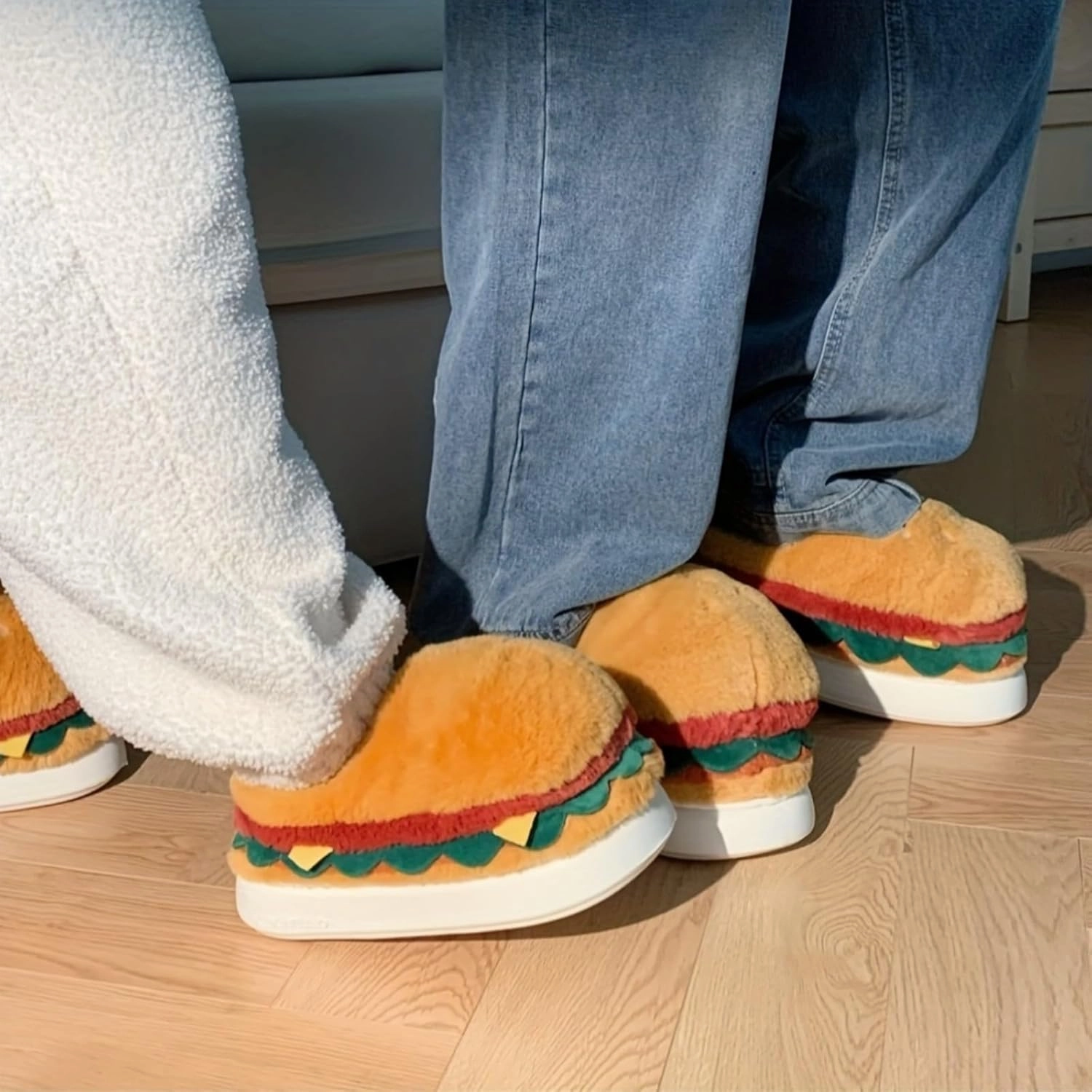 Frog Cartoon Animal Slippers - Fluffy Retro Memory Foam Plush Indoor Home Shoes With Thick Soles