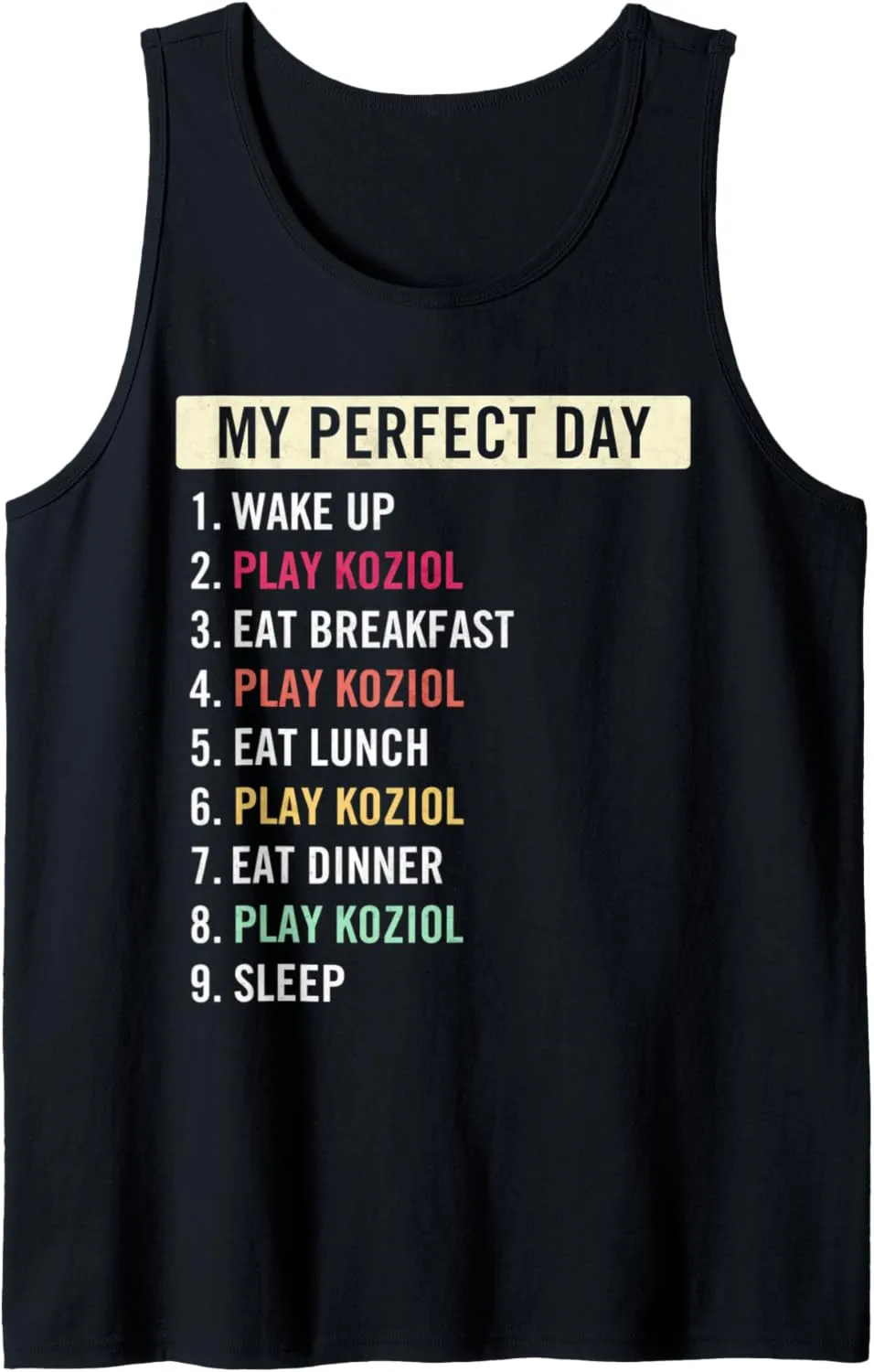 Funny Koziol Quotes Koziol Musical Instrument Fans Tank Top