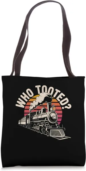 Funny Wagon Train Lover Locomotive Railroad Conductor Tote Bag