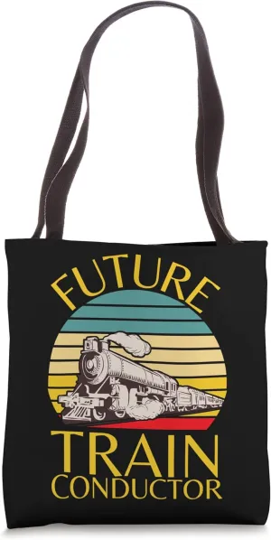 Future Train Conductor Kids Steam Engine for Toddlers Tote Bag