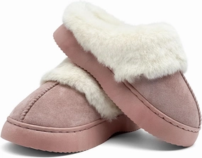 Fuzzy House Slippers for Kids Girls boys Soft Plush Platform House Shoes Memory Foam Warmth Slip-on Slippers Indoor Outdoor Big Kid