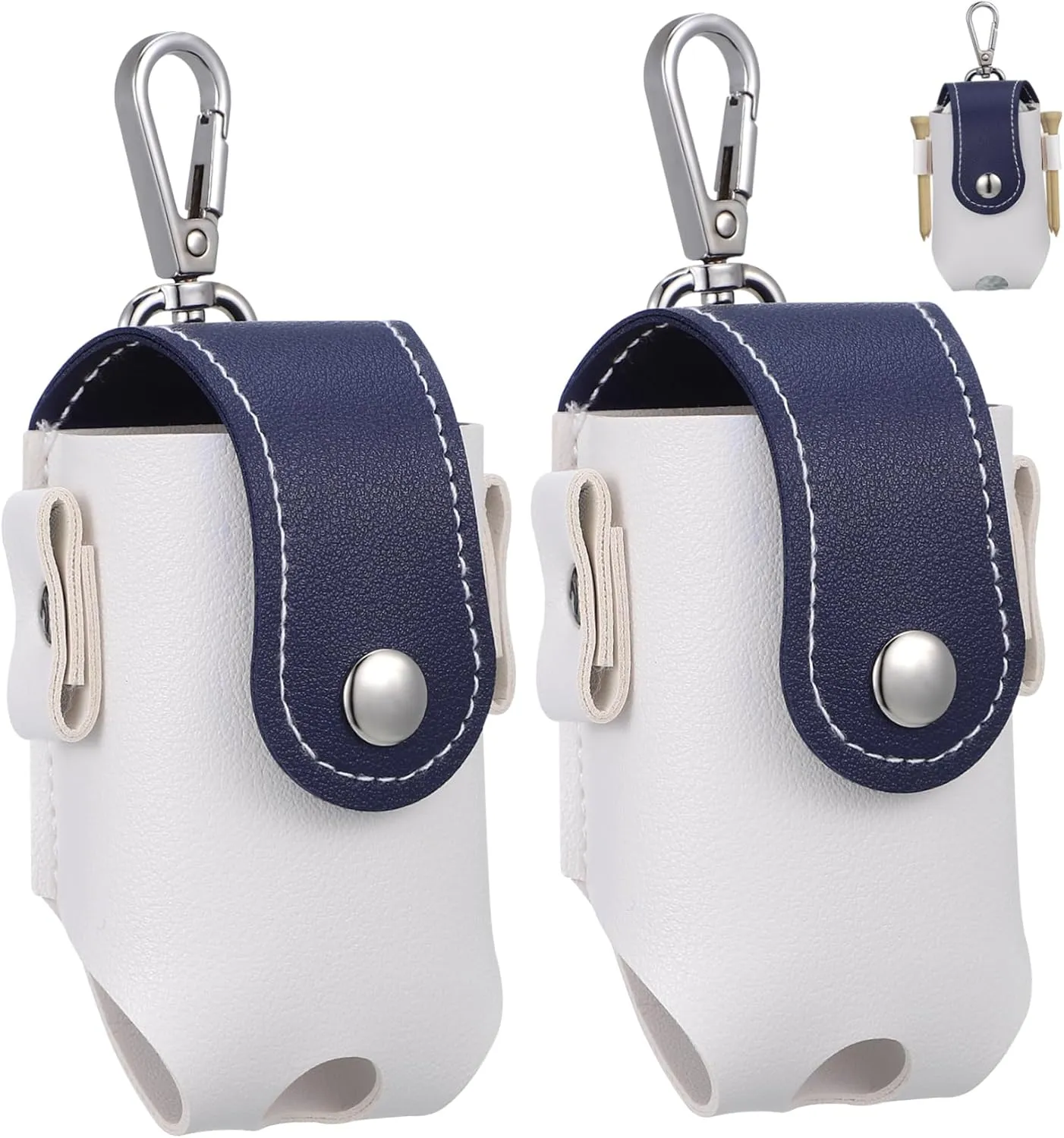 GALPADA Golf Bag Leather Case Golf Bags Small Outdoor Carry Golf Accessories Strap Pouch Golf Ball Simple Shaped
