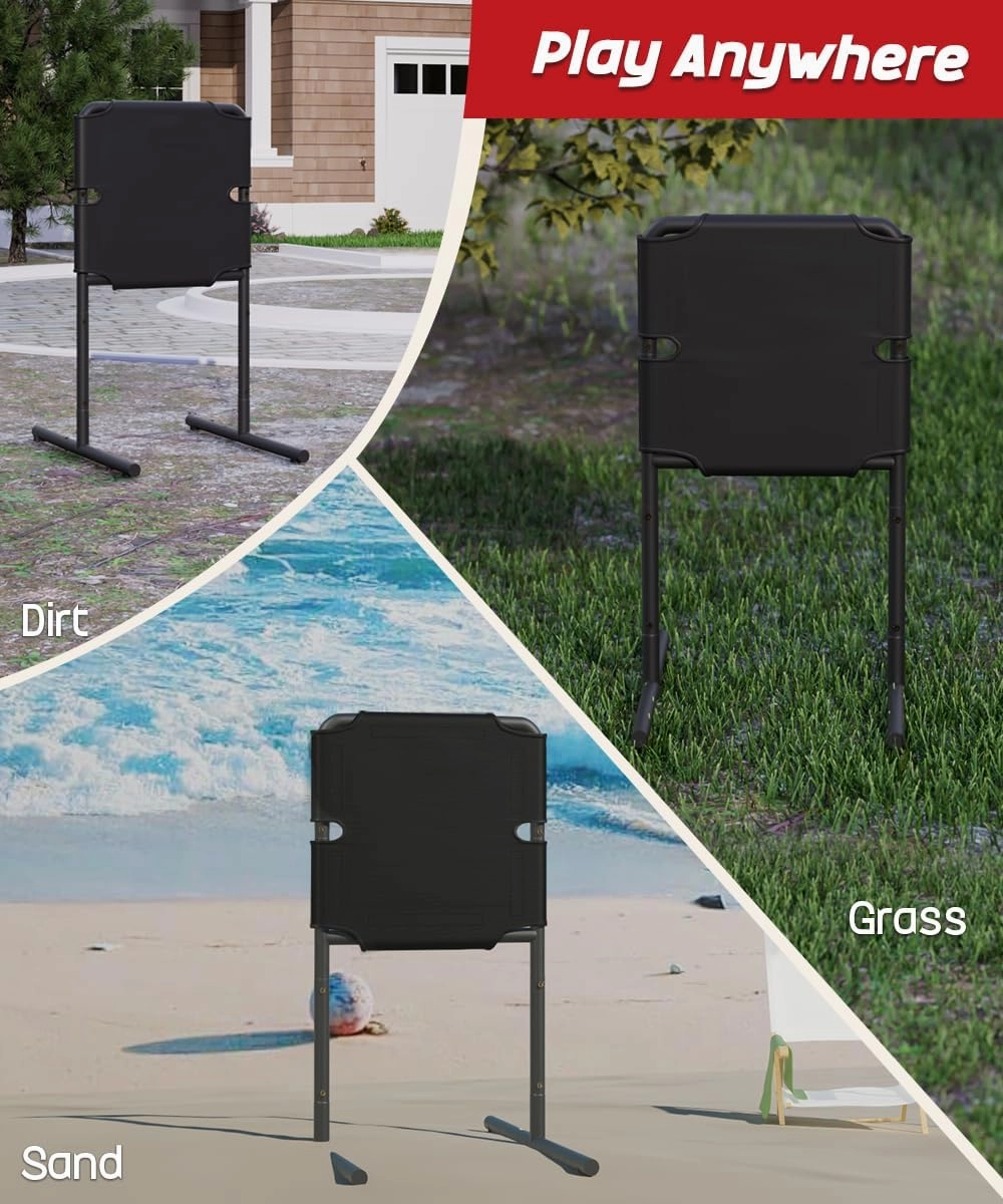 Garbuildman Baseball Strike Zone Target for Plastic Balls, Portable Metal Frame Pitching & Hitting Training Tool for Outdoor