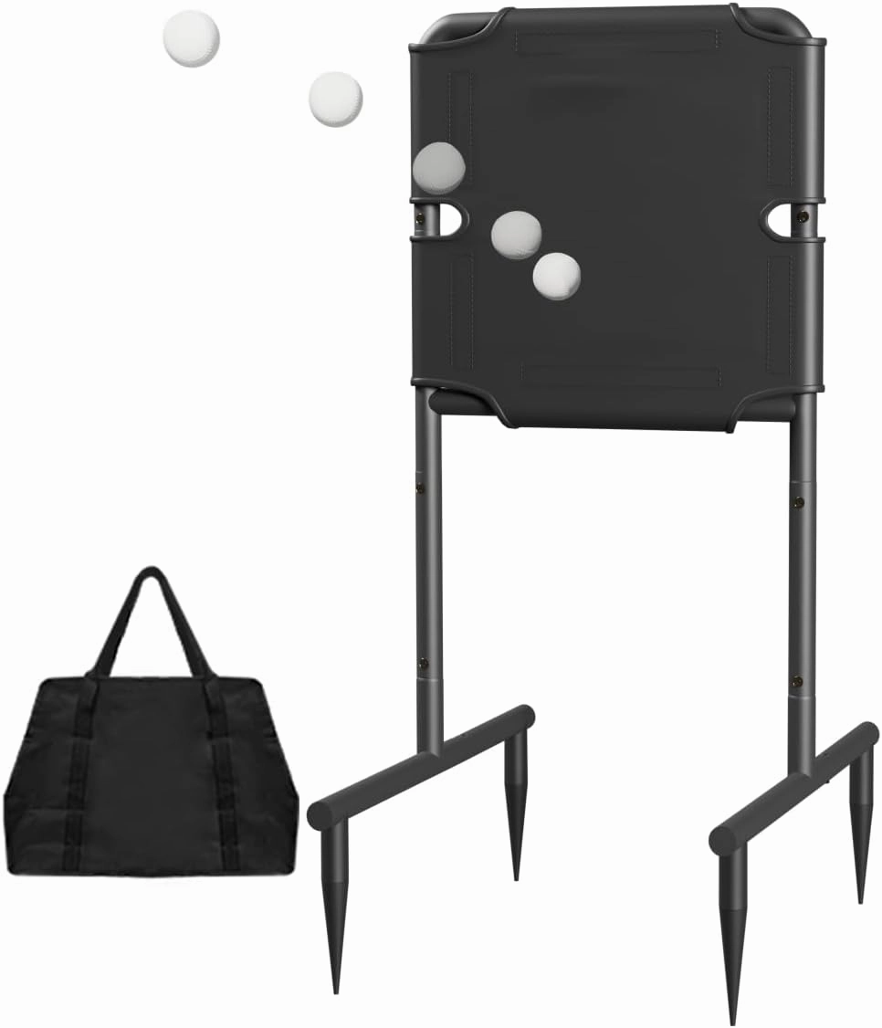 Garbuildman Baseball Strike Zone Target for Plastic Balls, Portable Metal Frame Pitching & Hitting Training Tool for Outdoor