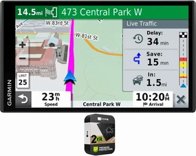 Garmin 010-N2038-02 Drivesmart 65T 6.95 inch GPS Navigator with Traffic and Smart Features (Renewed) | Official USA Partner Model | Bundle with 2 YR CPS Enhanced Protection Pack