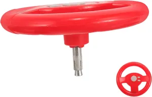 GARVALON Plastic Boys and Girls Car Steering Wheel Toy Small Child Steering Wheel for Game Big Size Easy to Install Safe for Toddlers
