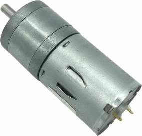Gear Motor 12 Volt DC Micro Gearbox Reducer Low Speed Reduction Electric Motor for Smart Car Mini Tools JGA25-370 - (Speed(RPM): 6V 133rpm, Voltage(V): Package K)