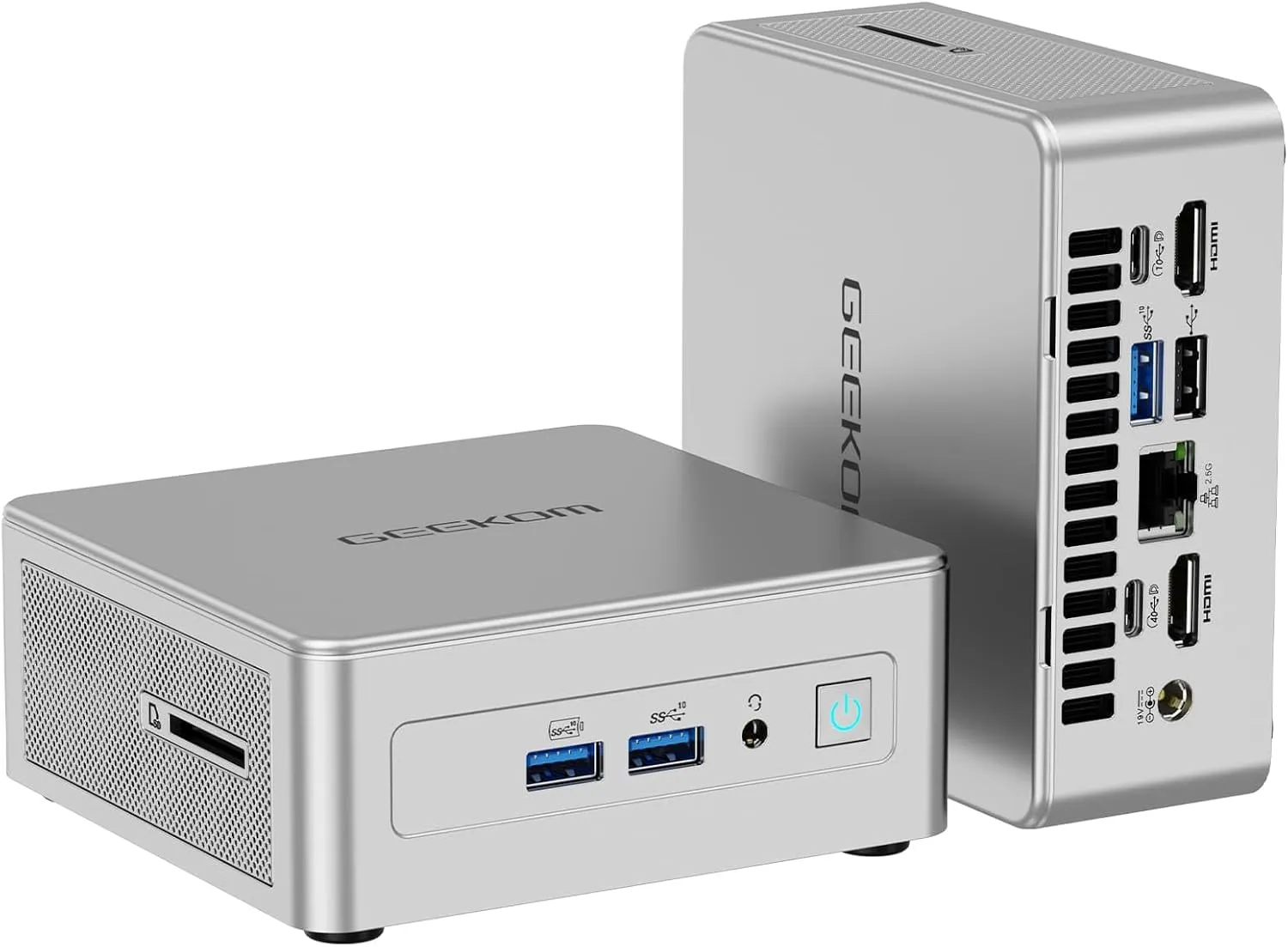 GEEKOM AE8 AI Mini PC, AMD Ryzen 9 8945HS Mini Computers(Up to 5.2GHz),32GB DDR5 RAM 1TB M.2 NVMe Gen4*4 SSD Windows 11 Pro Mini Desktop PC AMD Ryzen AI/Radeon 780M/Quad Display/8K/USB4/WIFI6E/BT5.2