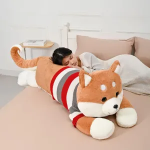 Giant Shiba Inu Plush- Soft Furry Dog Stuffed Animal Pillow,Huge Shiba Inu Plush Hugging Pillow Gifts for Every Age (59in)