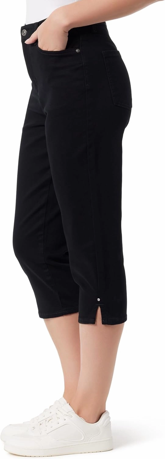 Gloria Vanderbilt Women's Amanda Capri with High Rise Straight Standard