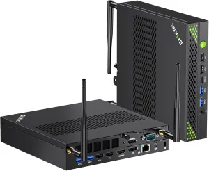 GMKtec Mini PC Workstation, Intel Core i9 13900HK(14C/20T) up to 5.4GHz, Mini Computer 64GB DDR5 RAM 1TB SSD with 8X USB Ports/COM/HDMI/DP Office Business