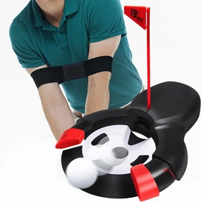 Golf Automatic Putting Ball Return Cup - Auto Returning Golf Cup Training Aid for Indoor/Outdoor Practice