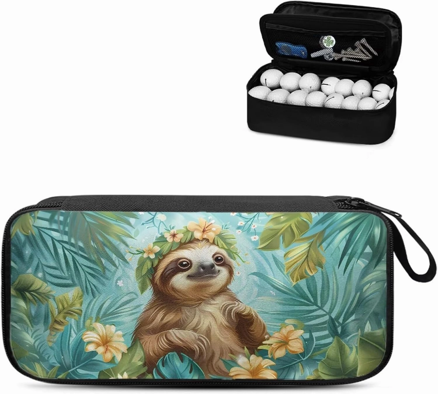 Golf Ball Bag Pouch, Golf Essentials Accessory Bag, Golf Valuables Pouch Golf Gifts for Men Golf Accessories Case Bag