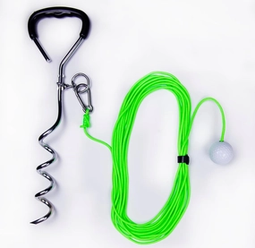 Golf Training Tool - Practice Your Swing in The Backyard with A Real Golf Ball & Experience 50 Feet of Ball Flight Feedback