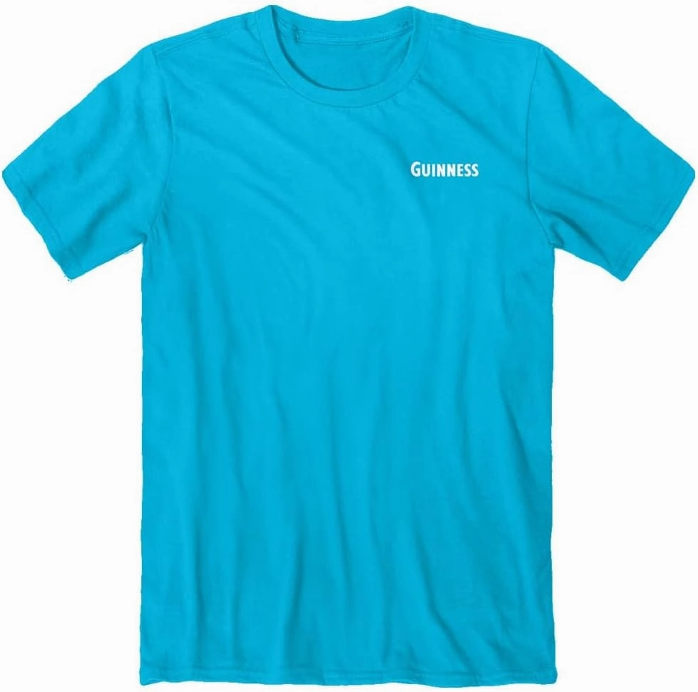 Guinness Beer Short Sleeve T-Shirt, Caribbean Blue | Guinness, Toucan Play Design | 100% Ringspun Cotton