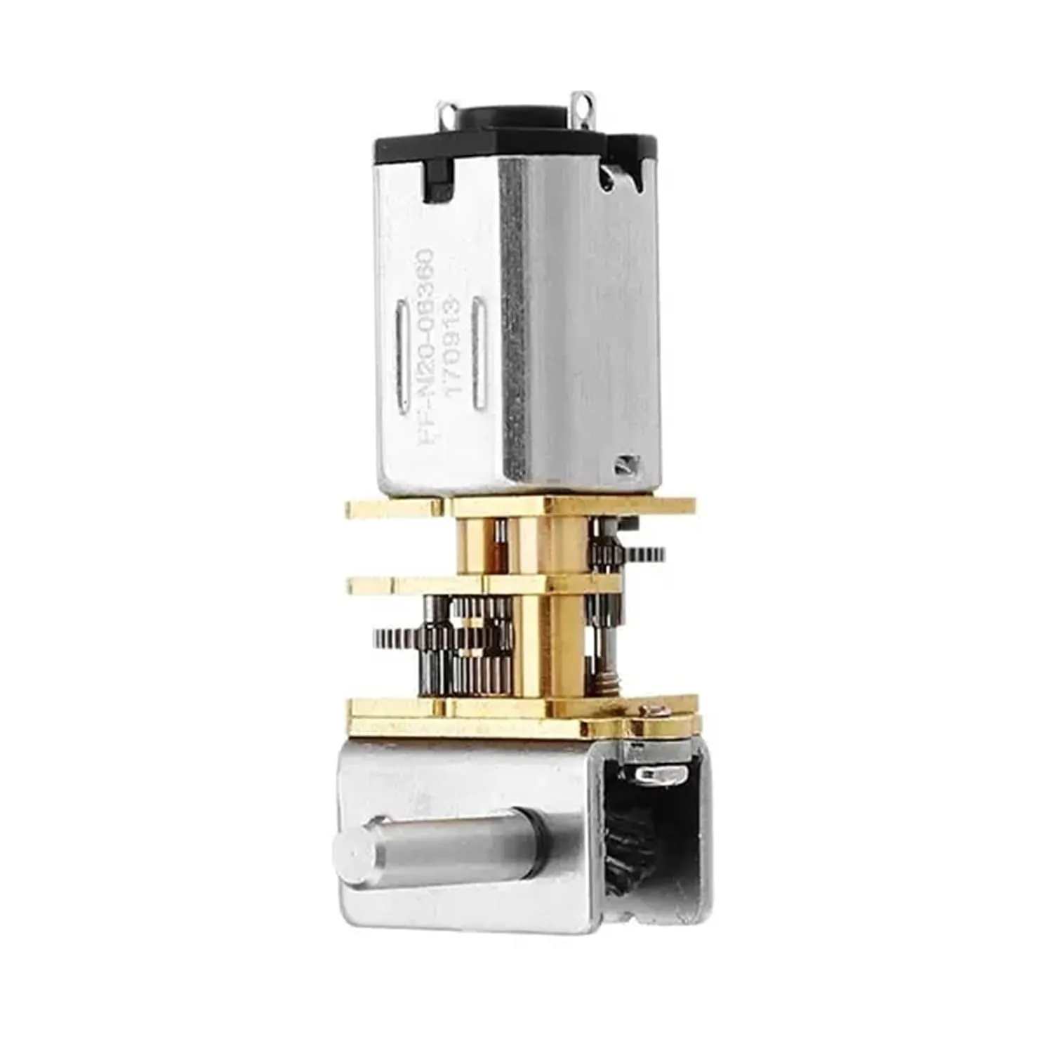 GW12N20 DC 6V 12V Worm Gear Motor Low Speed Ultra Mini Gear Box Reversible Electric Engine For Smart Car Robot 1Pcs(60rpm,12V)
