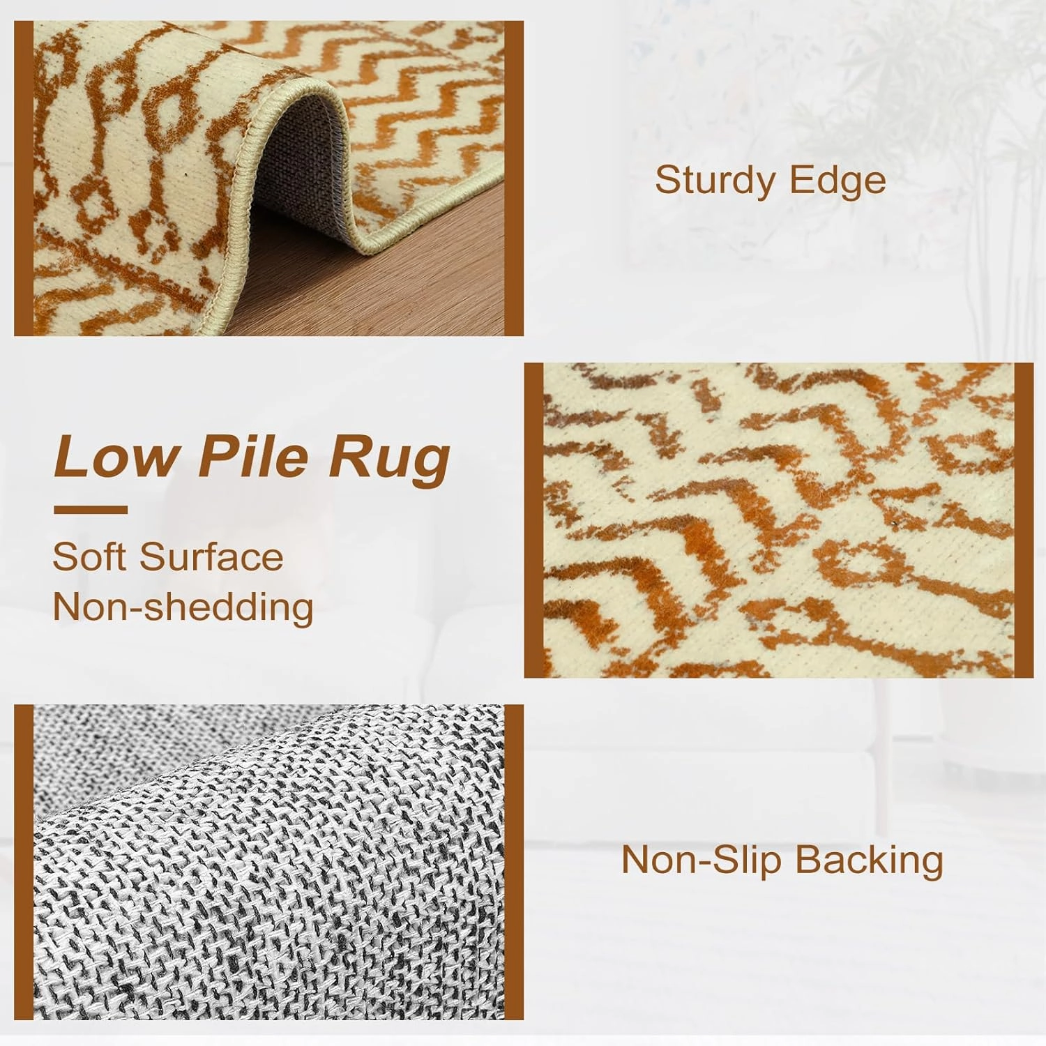 Hallway Kitchen Runner Rug 2x8,Non Slip Front Door Mat Indoor Entrance, Soft Moroccan Machine Washable Area Rugs Floor Carpet for Bedroom Hallway Kitchen Laundry