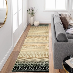 Hallway Kitchen Runner Rug 2x8,Non Slip Front Door Mat Indoor Entrance, Soft Moroccan Machine Washable Area Rugs Floor Carpet for Bedroom Hallway Kitchen Laundry