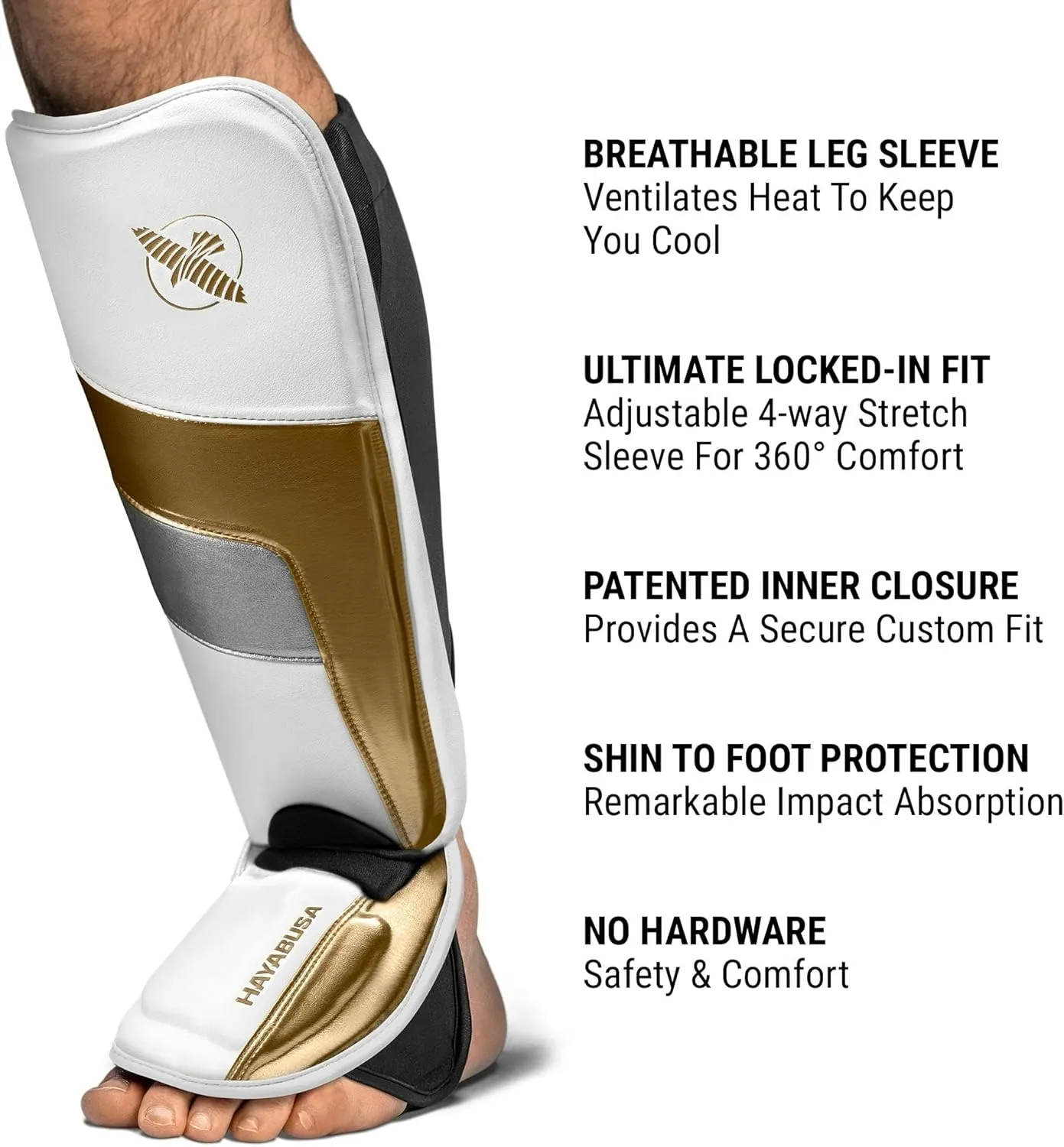 Hayabusa T3 Full-Back Shin Guards