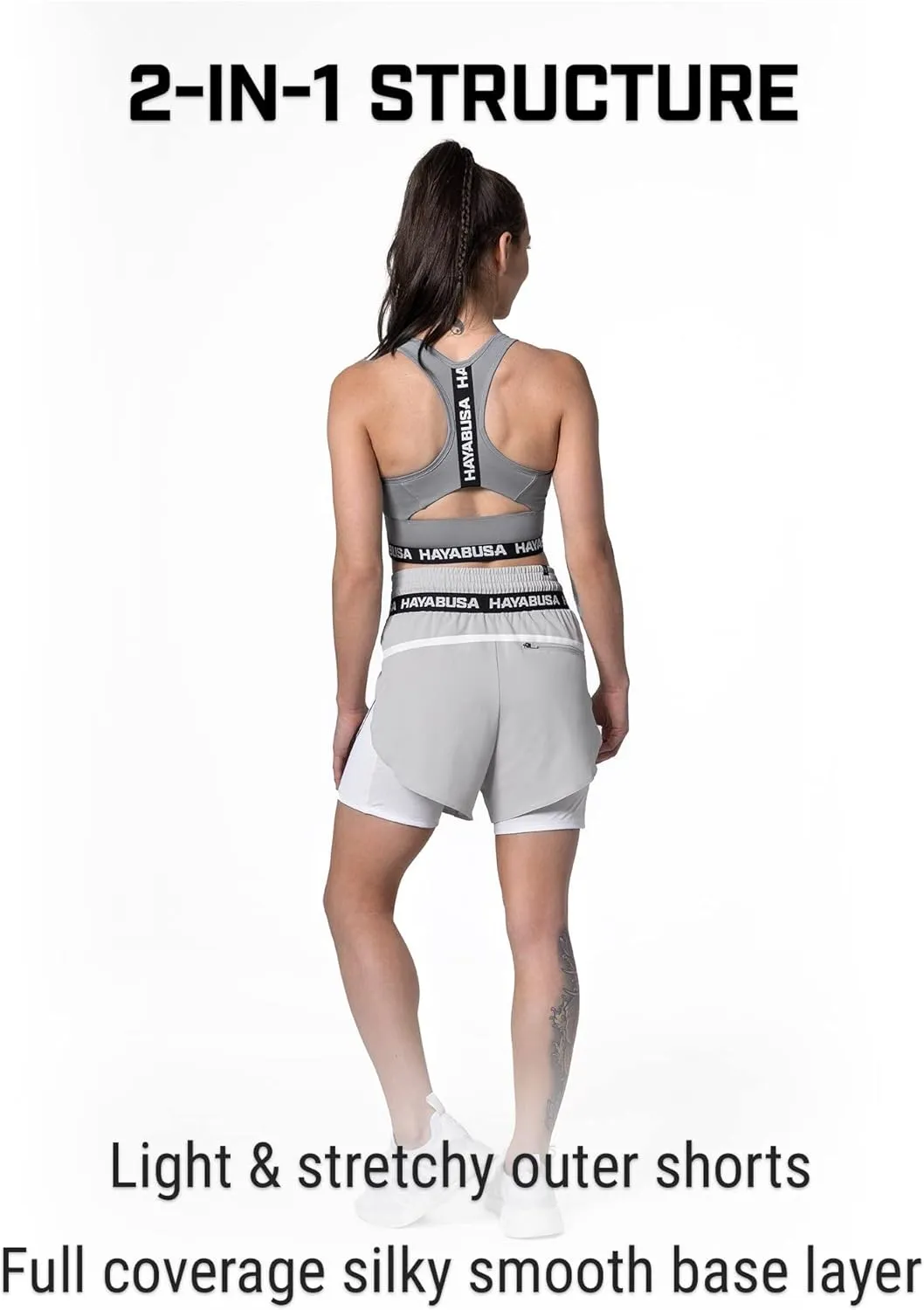 Hayabusa Women's Mid Rise Layered Shorts