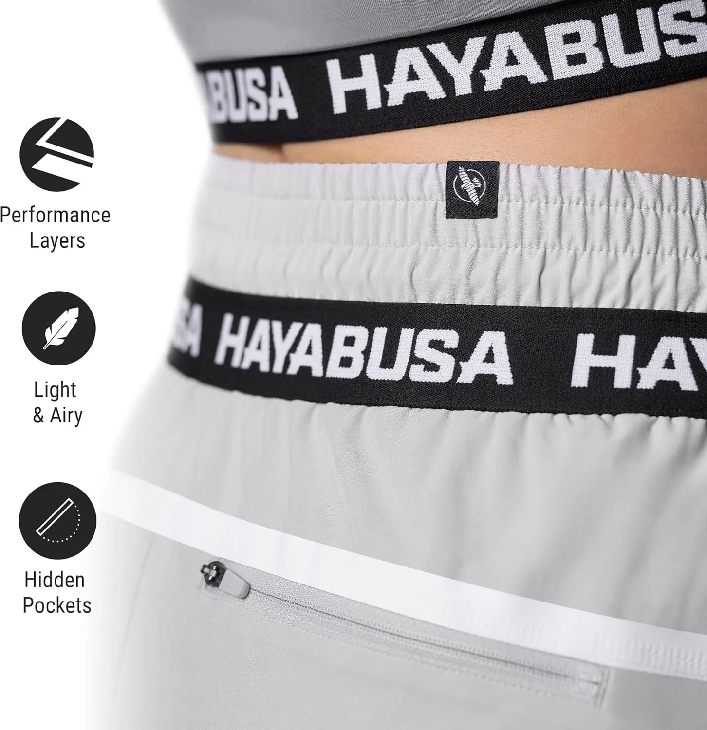 Hayabusa Women's Mid Rise Layered Shorts