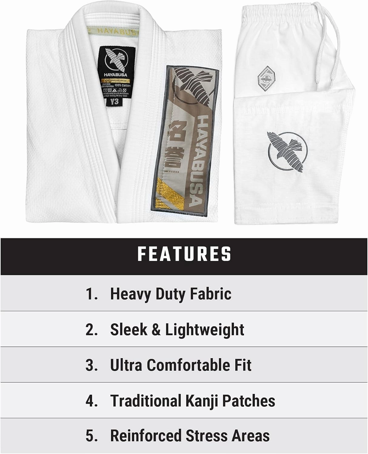 Hayabusa Ascend Lightweight Jiu Jitsu Gi Kids