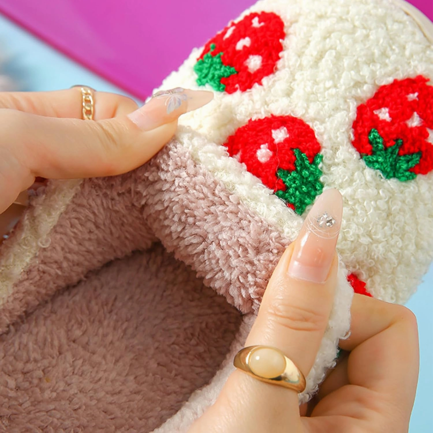 Heart Slippers for Women Men Cute Couple Soft Warm Non Slip House Shoes Bedroom Slippers