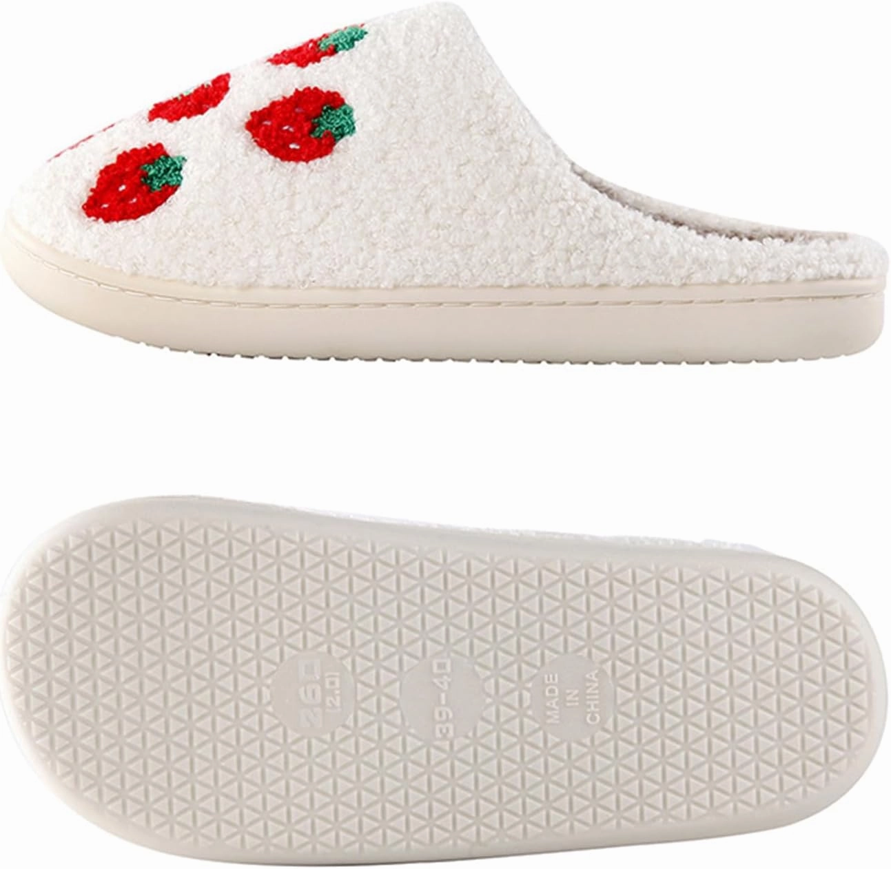 Heart Slippers for Women Men Cute Couple Soft Warm Non Slip House Shoes Bedroom Slippers