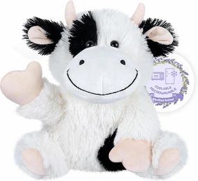 Heatable & Coolable Cow Stuffed Animal, Heated Stuffed Animals Heating Pad for Soothing & Relaxation, Lavender Scent Cow Plush for Stress Discomfort, Cow Gift for Kid & Aldult, Dairy Cattle