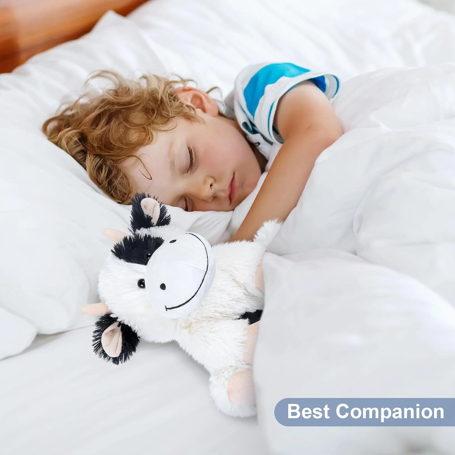 Heatable & Coolable Cow Stuffed Animal, Heated Stuffed Animals Heating Pad for Soothing & Relaxation, Lavender Scent Cow Plush for Stress Discomfort, Cow Gift for Kid & Aldult, Dairy Cattle